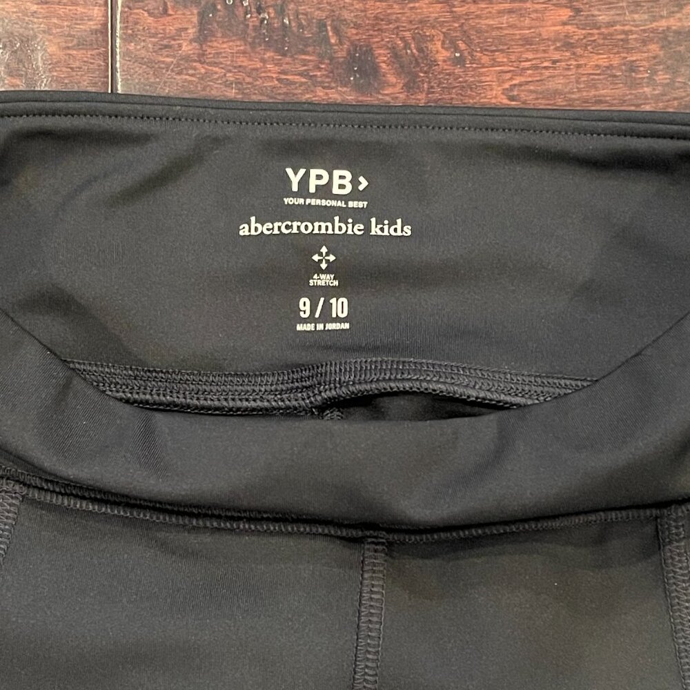 Abercombie Kids Girls' YPB Flare Leggings - Big Kid Size 9/10, Black, NWT - Picture 6 of 8